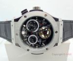 Hublot Classic Fusion Tourbillon Skeleton Watch 45mm SS Black Gummy Band